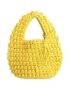 Jw Anderson Large Popcorn Crochet-knit Tote Bag In Yellow