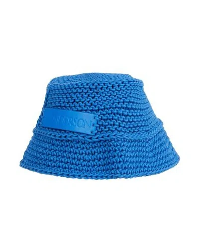 Jw Anderson Woman Hat Light Blue Size Onesize Cotton