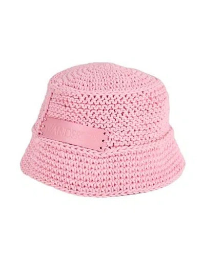 Jw Anderson Woman Hat Pink Size Onesize Cotton