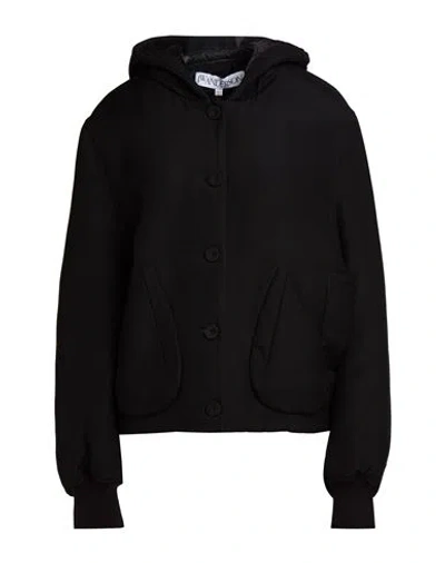 Jw Anderson Woman Jacket Black Size L Viscose, Polyamide