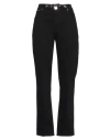 Jw Anderson Woman Jeans Black Size M Cotton In Black