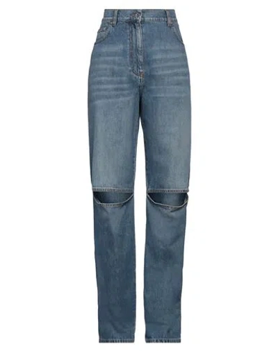 Jw Anderson Woman Jeans Blue Size 2 Cotton