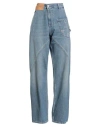 Jw Anderson Woman Jeans Blue Size 29 Cotton In Blue