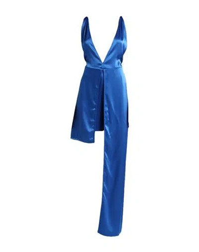 Jw Anderson Woman Jumpsuit Azure Size 6 Triacetate, Polyester In Blue