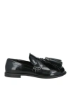Jw Anderson Woman Loafers Dark Green Size 7 Calfskin In Black