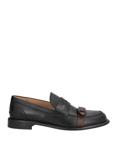 Jw Anderson Woman Loafers Black Size 11 Calfskin