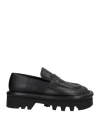 Jw Anderson Woman Loafers Black Size 8 Calfskin In Black