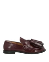 Jw Anderson Woman Loafers Burgundy Size 8 Calfskin In Brown
