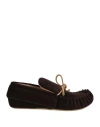 Jw Anderson Woman Loafers Chocolate Brown Size 6 Textile Fibers In Black
