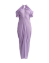 Jw Anderson Woman Maxi Dress Lilac Size 6 Polyester In Pink