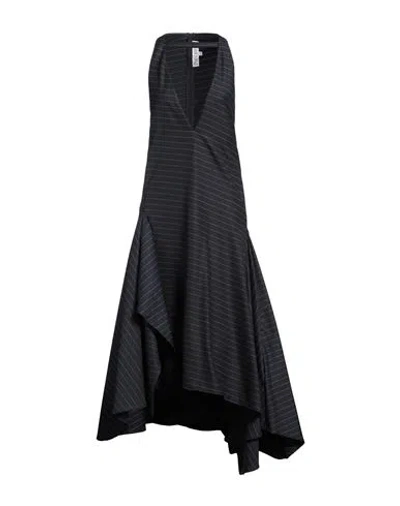 JW ANDERSON JW ANDERSON WOMAN MAXI DRESS MIDNIGHT BLUE SIZE 6 WOOL, POLYESTER, ELASTANE