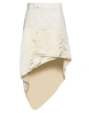 Jw Anderson Woman Maxi Skirt Cream Size 2 Polyester, Viscose In White