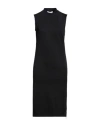 Jw Anderson Woman Midi Dress Black Size 6 Viscose, Polyamide, Elastane In Black