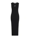 Jw Anderson Anchor Embroidered Body-con Twisted Strap Midi Dress In Black