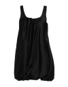 Jw Anderson Plated Balloon Minidress In Black