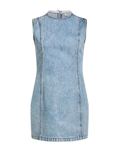 Jw Anderson Woman Mini Dress Blue Size 2 Cotton