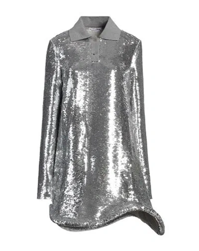Jw Anderson Woman Mini Dress Grey Size 8 Polyester