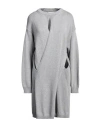 Jw Anderson Woman Mini Dress Grey Size L Cotton