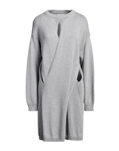 Jw Anderson Woman Mini Dress Grey Size L Cotton