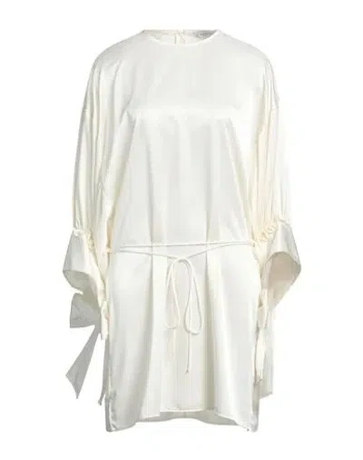 Jw Anderson Woman Mini Dress Ivory Size 6 Polyester In White