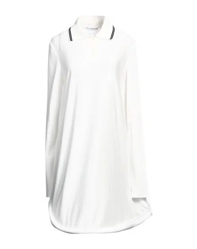 Jw Anderson Woman Mini Dress Off White Size 8 Viscose, Cotton, Polyamide, Elastane