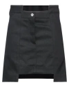Jw Anderson Woman Mini Skirt Black Size 6 Cotton, Polyurethane In Black