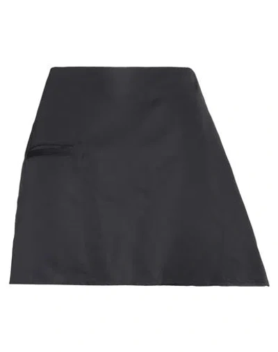 Jw Anderson Woman Mini Skirt Black Size 6 Polyamide