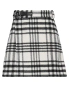 Jw Anderson Checked Wool-blend Miniskirt In Black