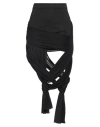 Jw Anderson Draped Wrap Midi Skirt In Black
