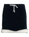 Jw Anderson Woman Mini Skirt Midnight Blue Size L Polyester, Wool In Blue