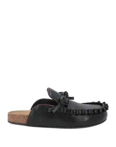 Jw Anderson Woman Mules & Clogs Black Size 6 Leather