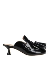 Jw Anderson Woman Mules & Clogs Black Size 8 Calfskin In Black