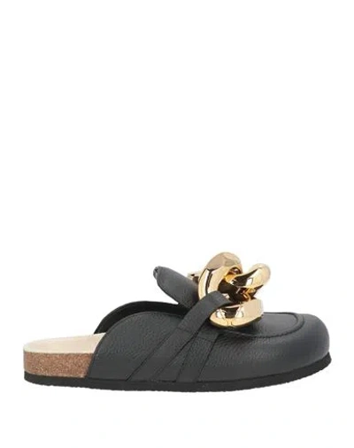 Jw Anderson Woman Mules & Clogs Black Size 8 Calfskin