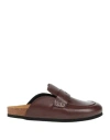 Jw Anderson Woman Mules & Clogs Chocolate Brown Size 7 Leather