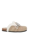 Jw Anderson Woman Mules & Clogs Taupe Size 8 Leather In Grey