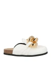 Jw Anderson Woman Mules & Clogs Cream Size 8 Leather In Neutral