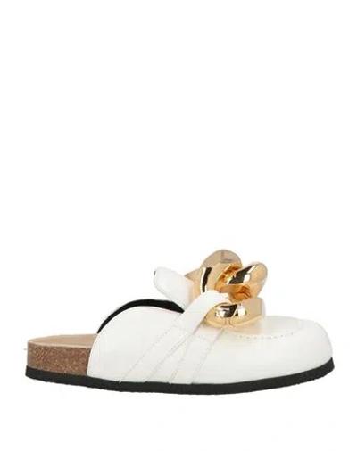 Jw Anderson Woman Mules & Clogs Ivory Size 8 Leather