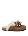 Jw Anderson Woman Mules & Clogs Khaki Size 7 Leather In Beige