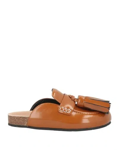 Jw Anderson Woman Mules & Clogs Tan Size 6 Calfskin In Brown