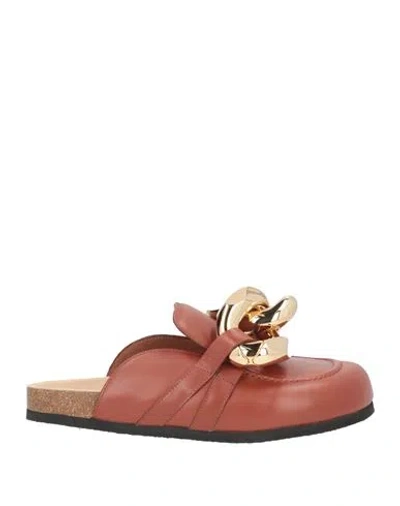 Jw Anderson Woman Mules & Clogs Tan Size 7 Calfskin In Brown