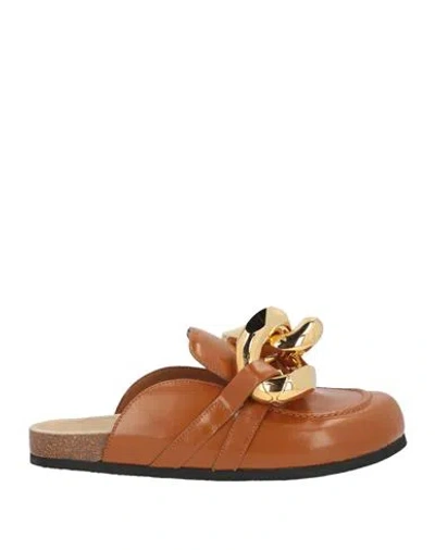 Jw Anderson Woman Mules & Clogs Tan Size 8 Calfskin In Brown