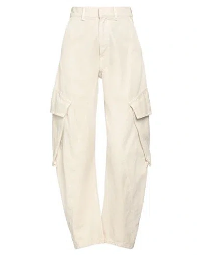 Jw Anderson Woman Pants Beige Size 32 Cotton
