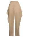 Jw Anderson Woman Pants Beige Size M Cotton, Elastane In Beige