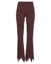 Jw Anderson J. W.anderson Ribbed Flared Pants With Laser-cut Detailing In Brown