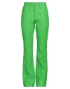 Jw Anderson J.w. Anderson Leather Bootcut Trousers In Green