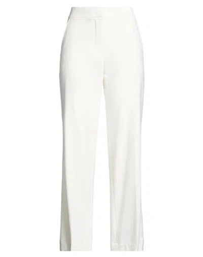 Jw Anderson Woman Pants Ivory Size 4 Polyester, Wool, Elastane In White