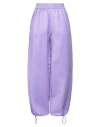 Jw Anderson Light Purple Viscose And Acetate Pant In Purple