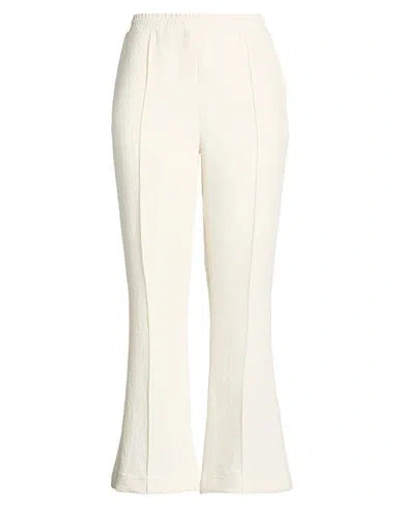 Jw Anderson Woman Pants Off White Size 10 Polyester
