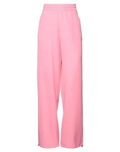 Jw Anderson Woman Pants Pink Size 6 Polyester, Wool