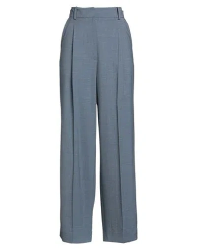Jw Anderson Woman Pants Slate Blue Size 6 Wool, Elastane